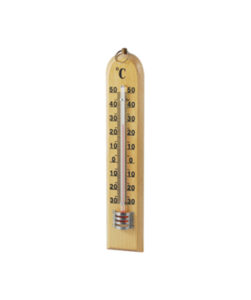 2265 HOUSEHOLD GLASS THERMOMETER WITH WOOD BODY