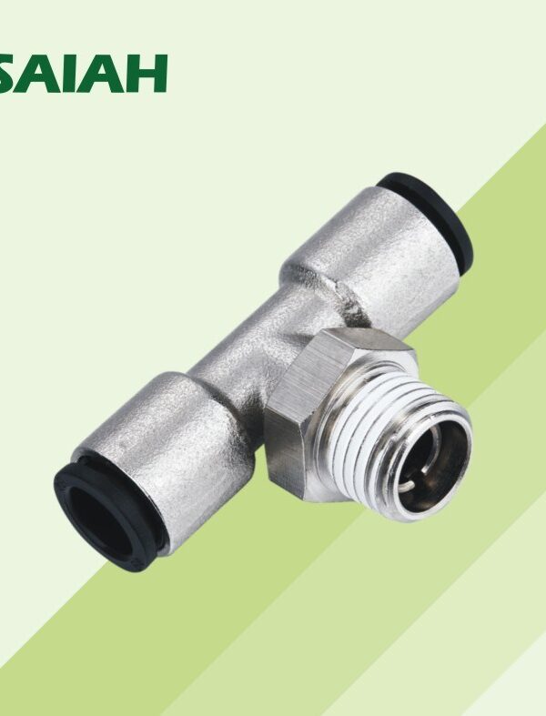 Brass fitting with plastic sleeve