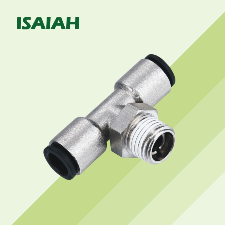 Brass fitting with plastic sleeve